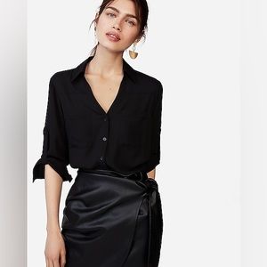 Express Portofino Convertible Sleeve Slim Fit Shirt. XS. EC.